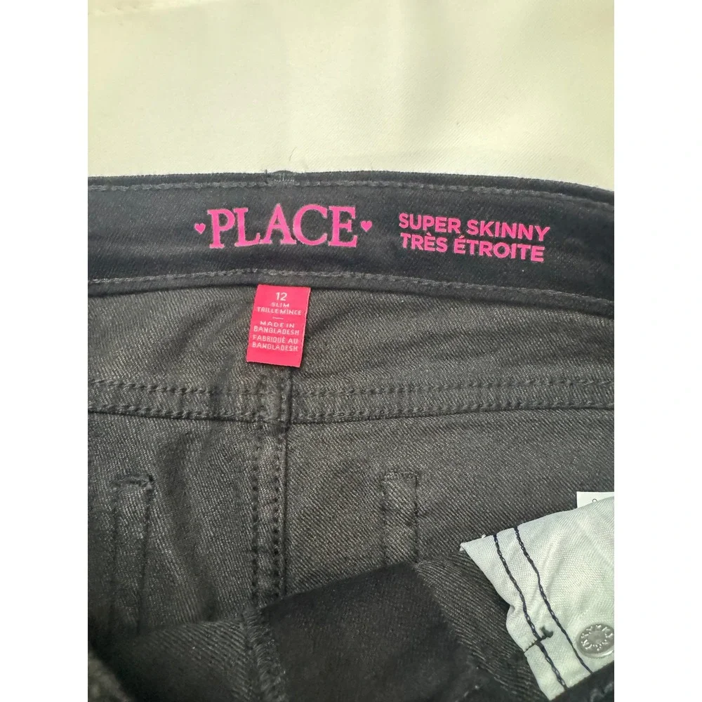 The‎ Children's Place Super Skinny Jeans Kids 12 Slim Black NWT Stretch